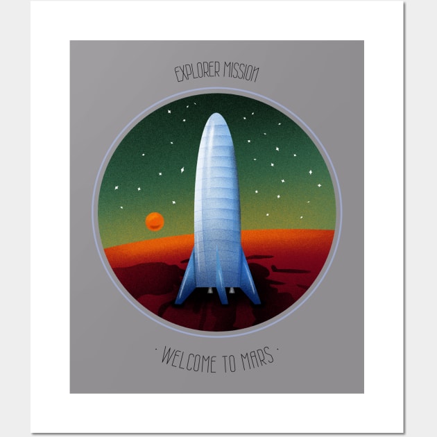 Welcome to Mars ! Wall Art by ForEngineer